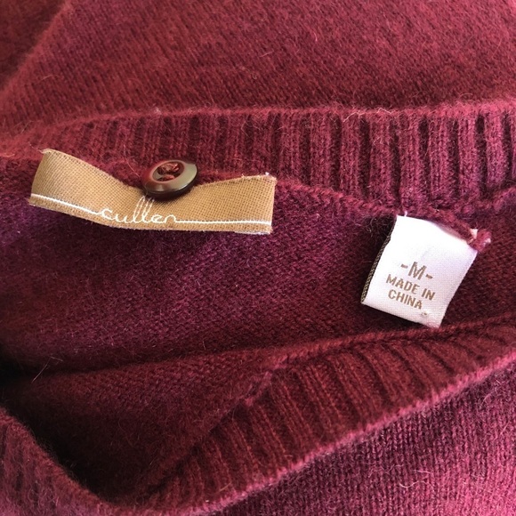 Cullen Crew Neck Colorblock Cashmere Sweater EUC - Picture 5 of 9